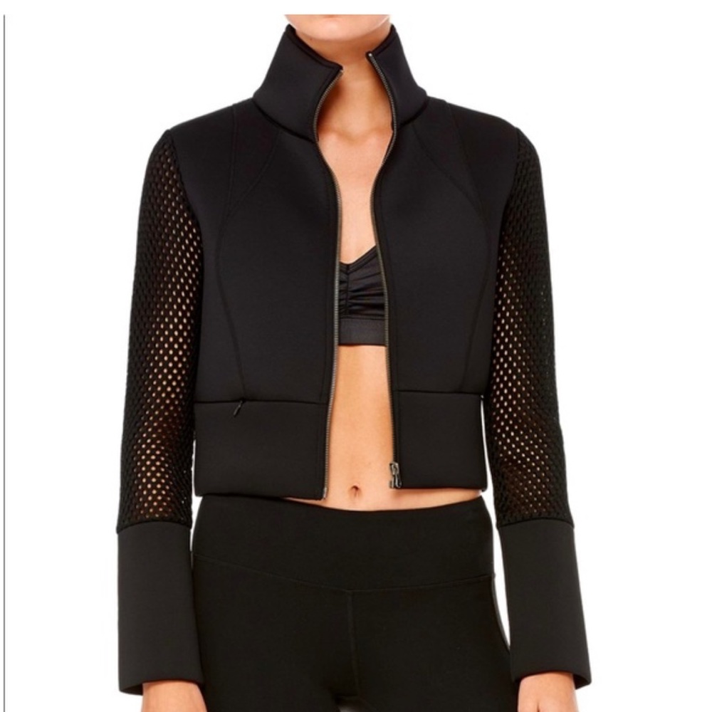 Alo neoprene cropped jacket